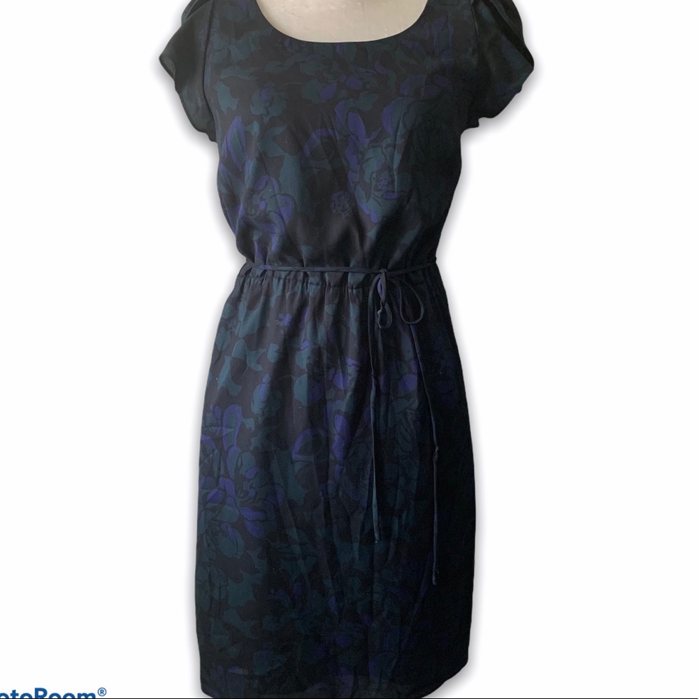 LOFT green and purple dress/ 6